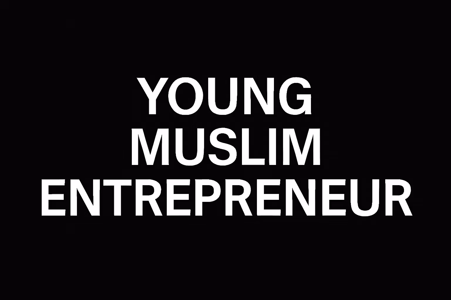 Young Muslim Entrepreneur