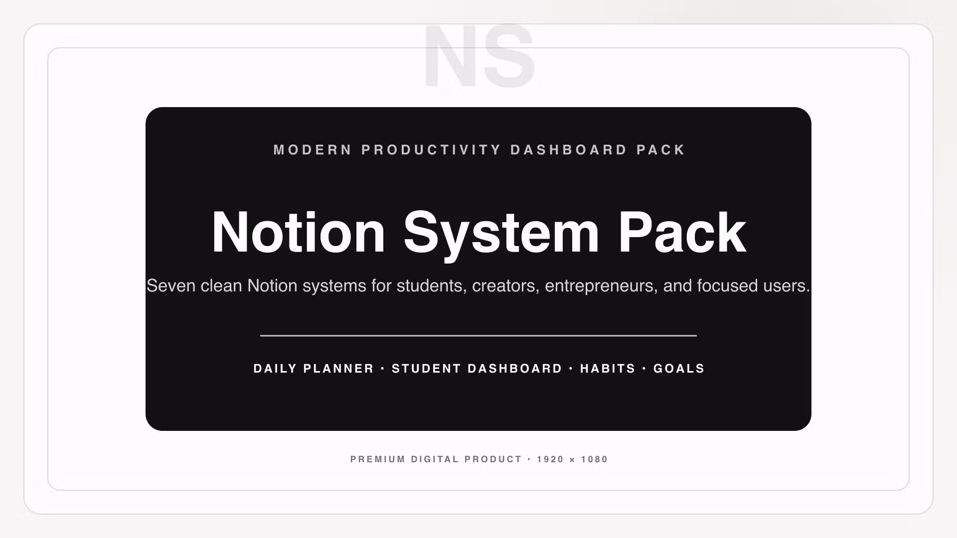 Notion System Pack