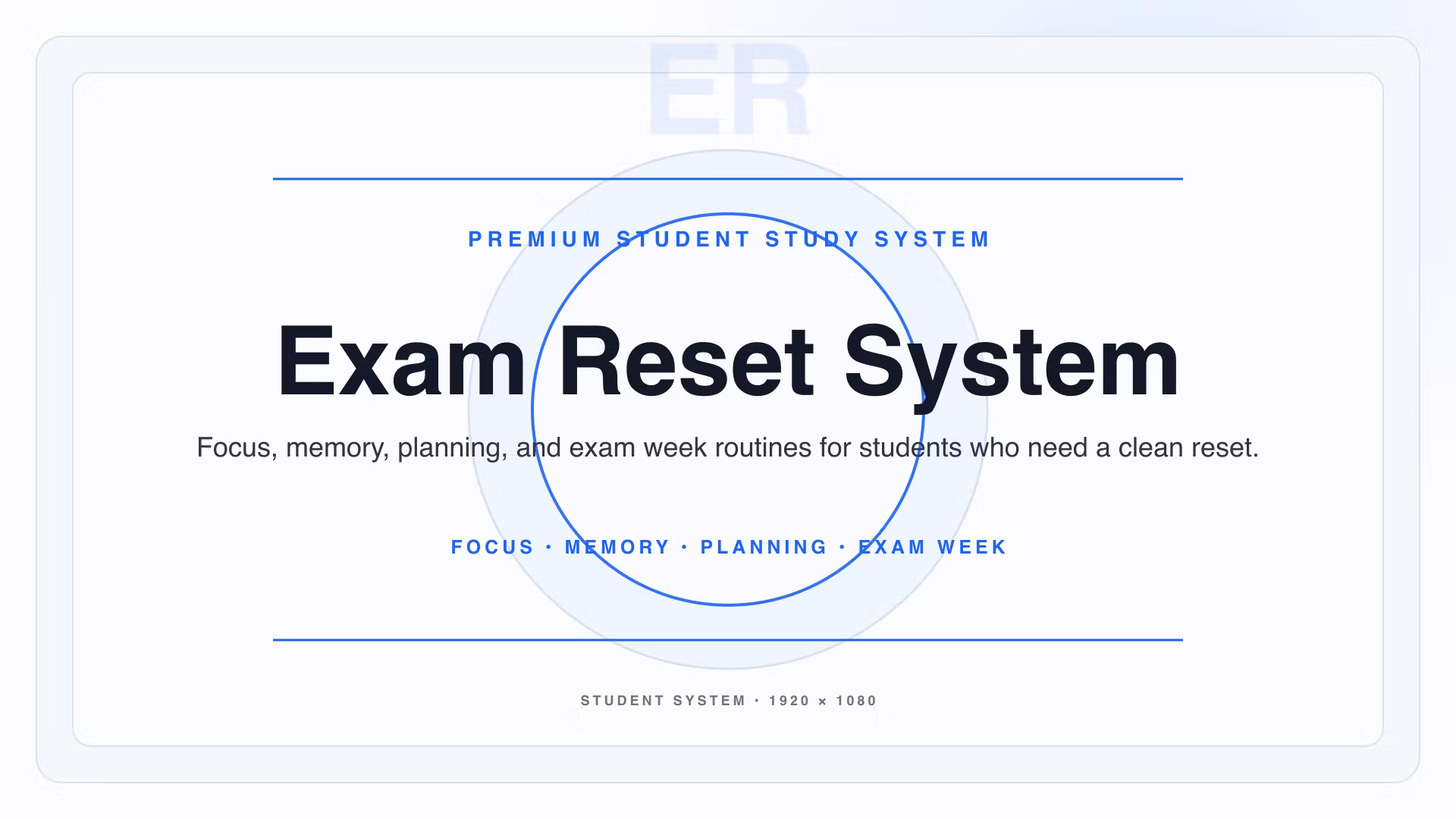 Exam Reset System