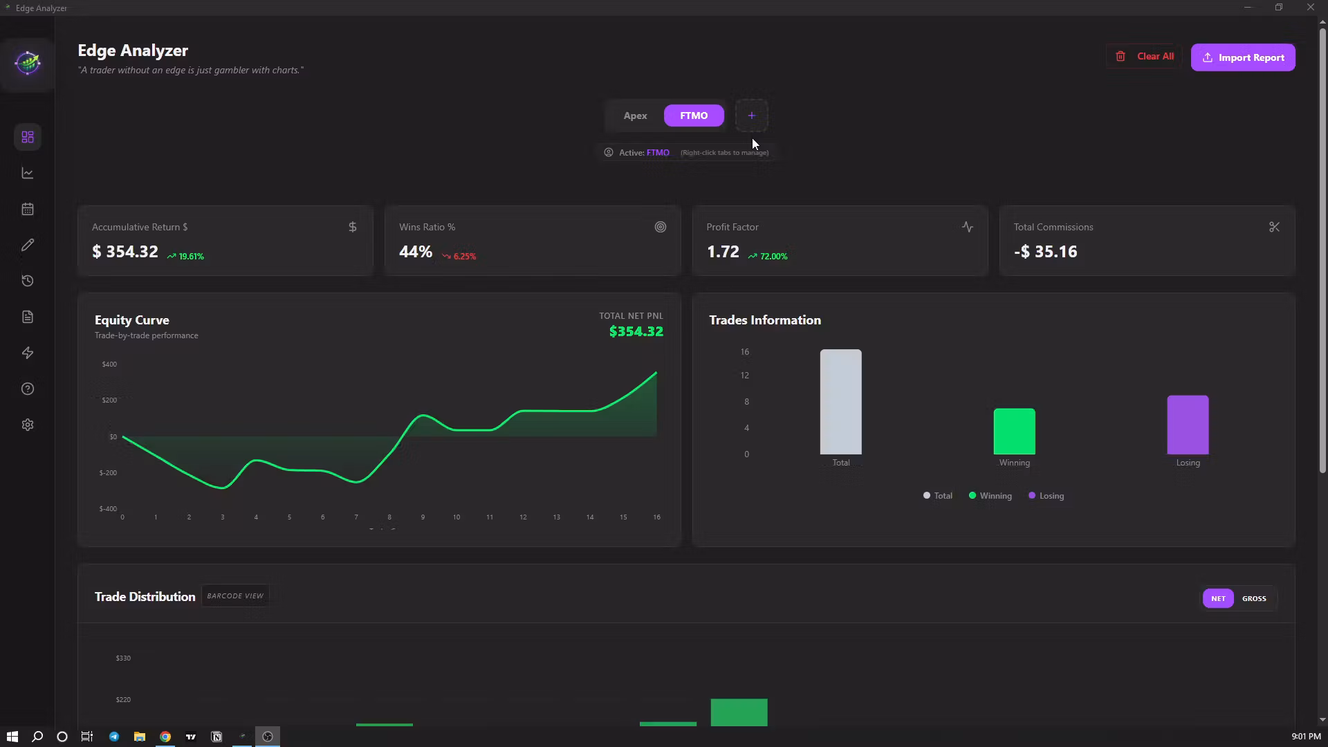EdgeAnalyzer - Trading Journal