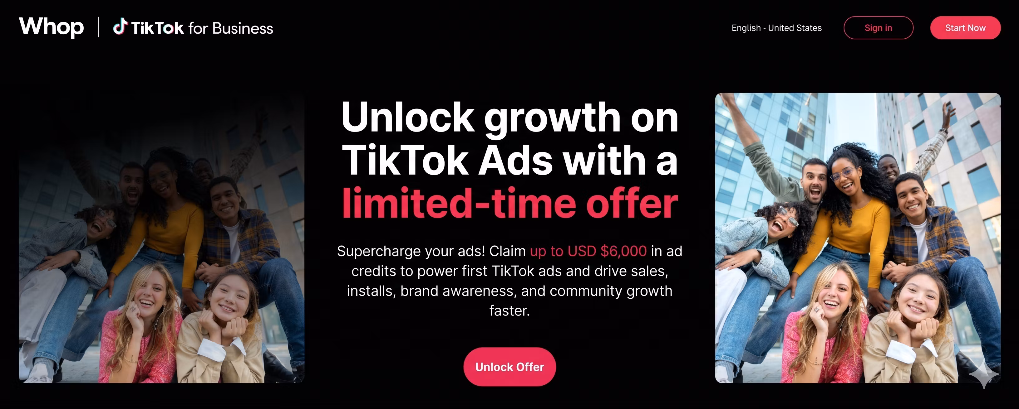 TIktok Ads - Free $6000 Ad Credit