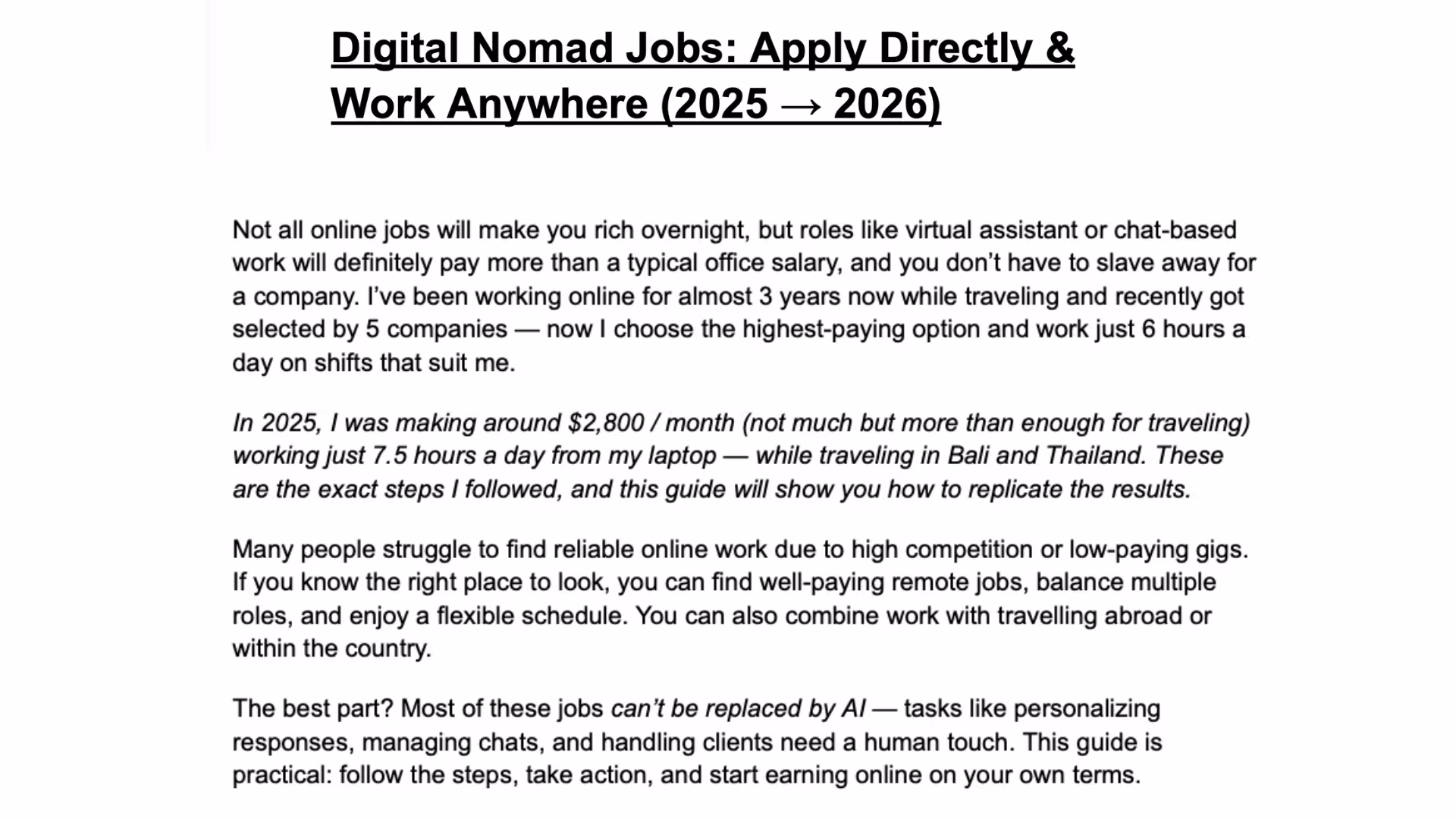 Global Remote Jobs