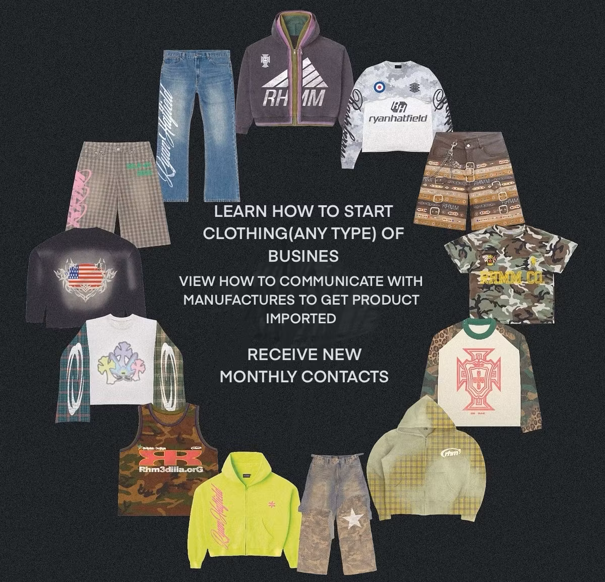How to make / vendor clothing 