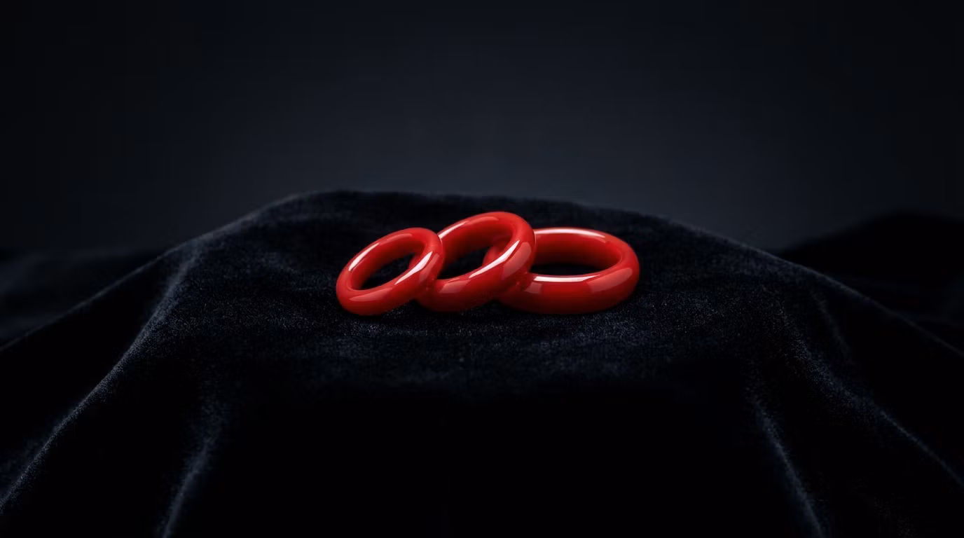 Candyred Cockring Trio