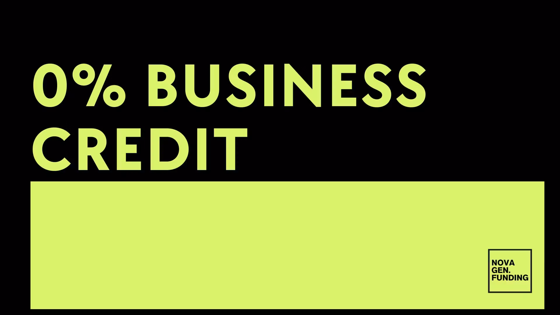 0% Business Credit 