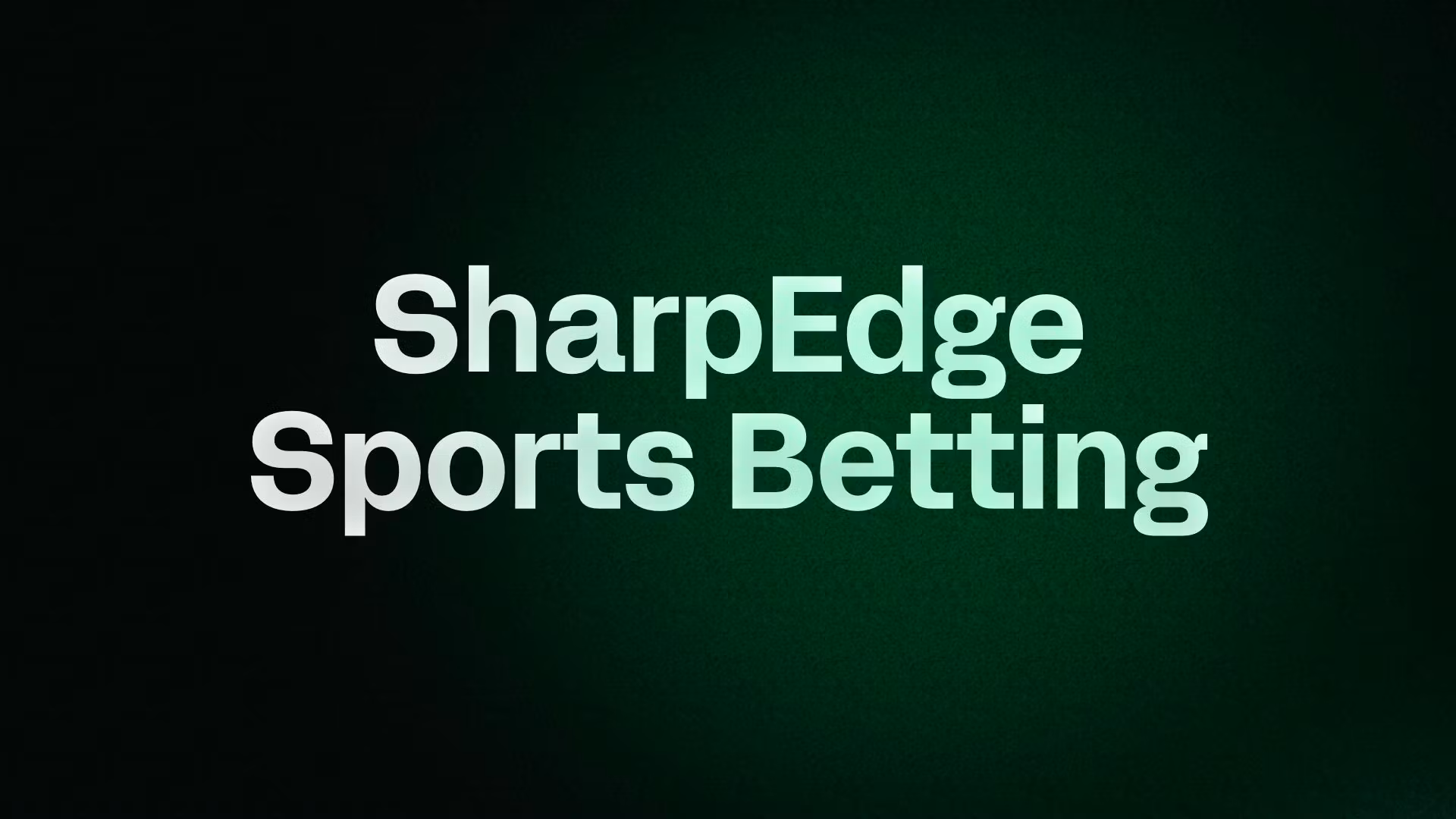 SharpEdge Sports Betting
