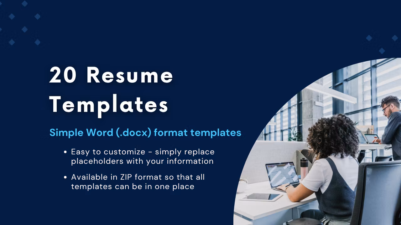 20 Resume Templates