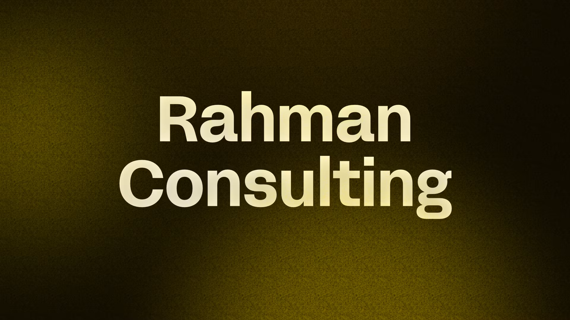 Rahman Consulting