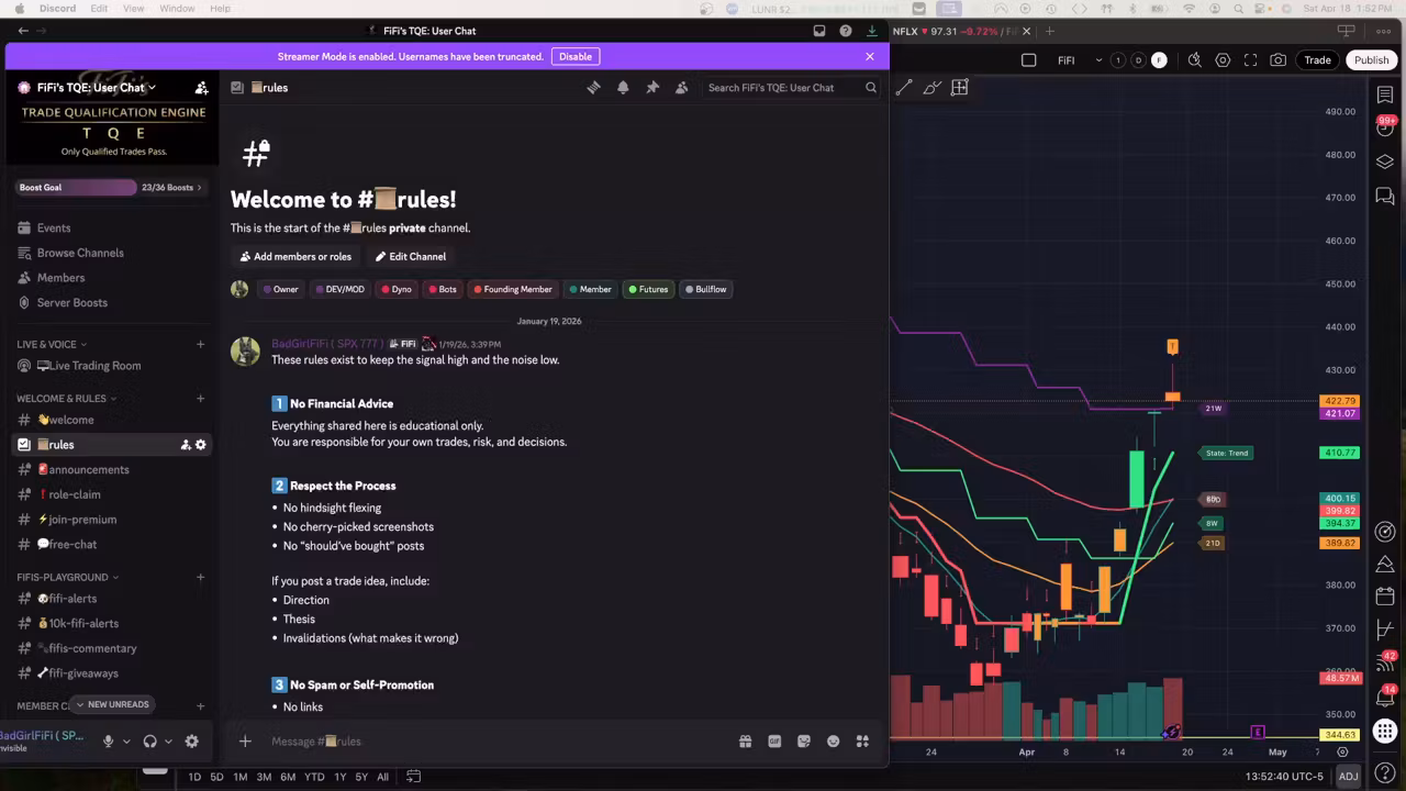 TQE Suite, Discord, Alerts & GEX 