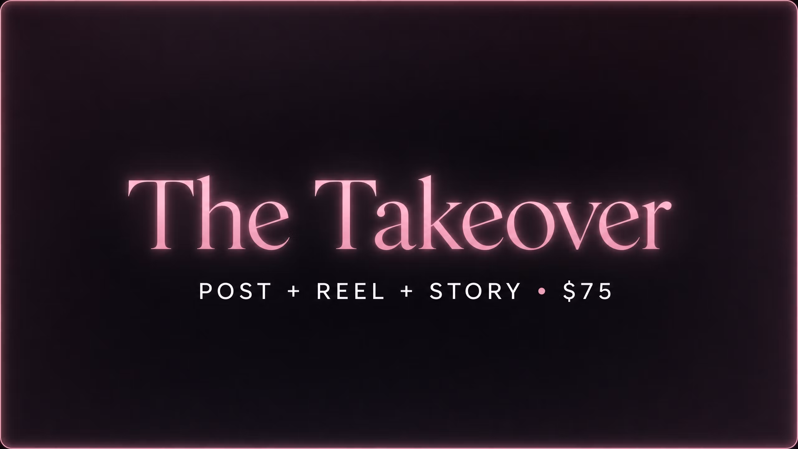 Post + Reel + Story ($75)
