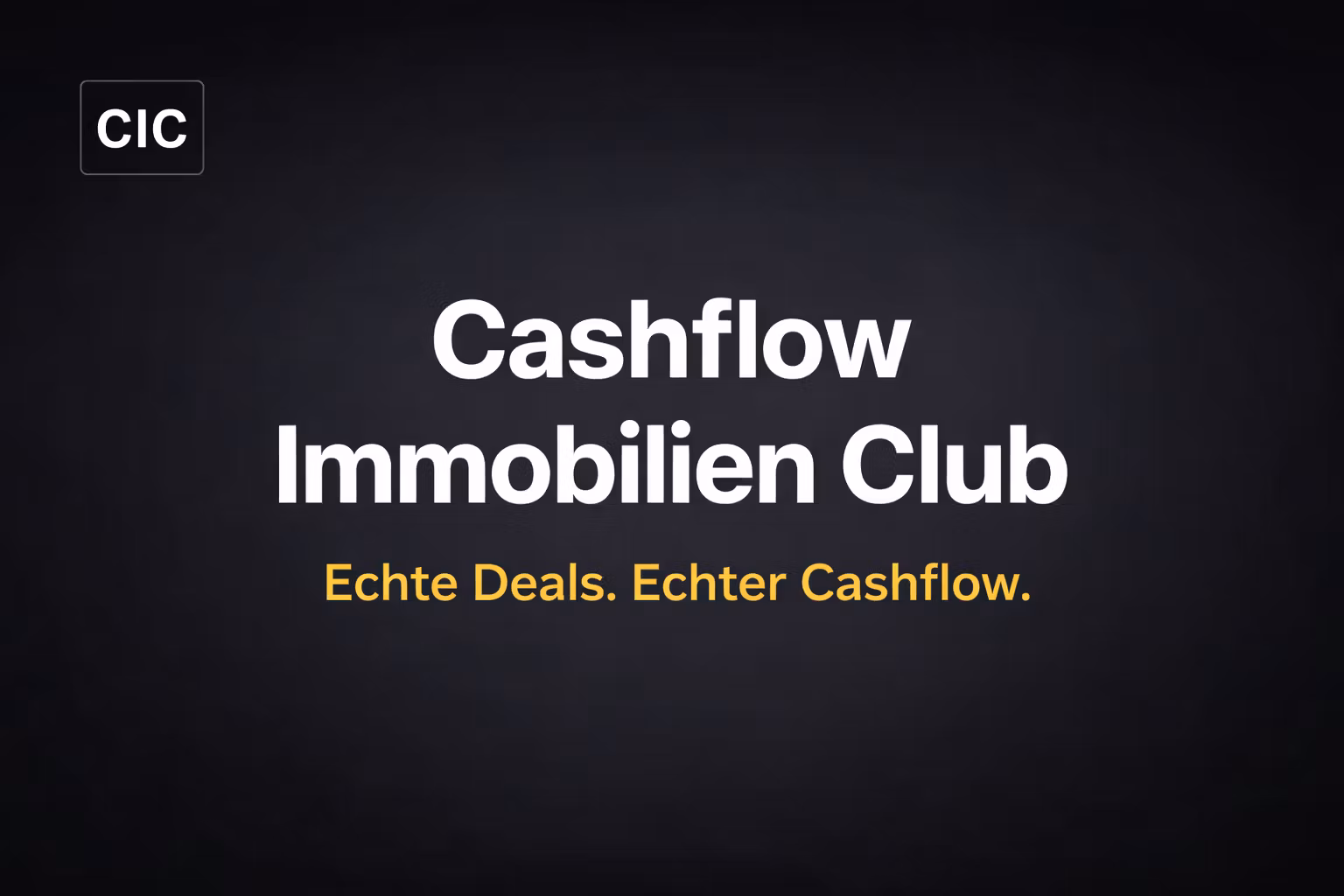 Cashflow Immobilien Club