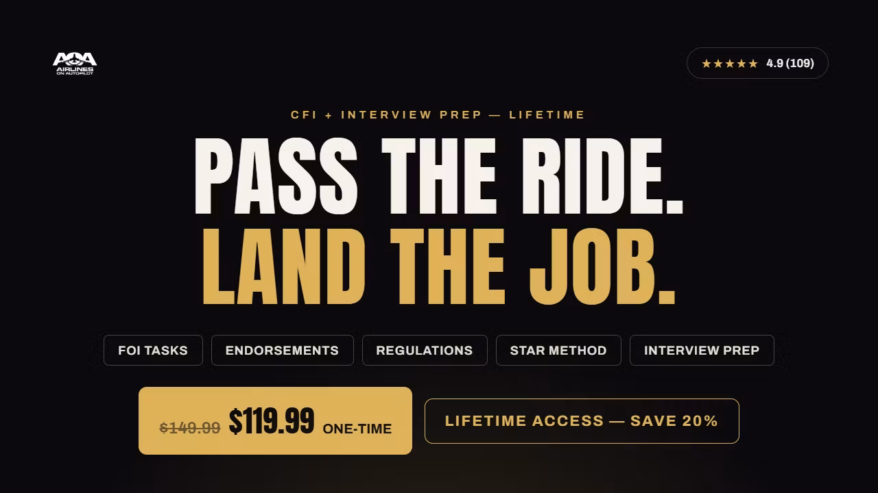 AOA CFI + Interview Pilot Prep