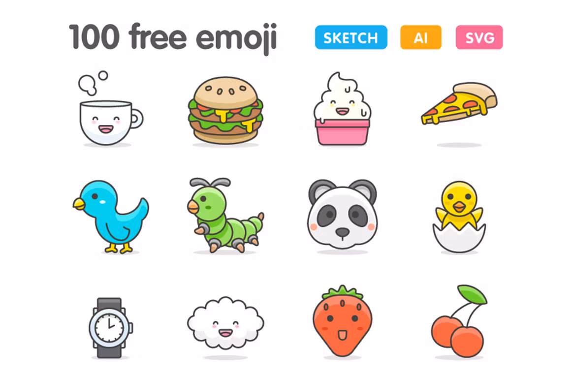 100 Cute Emojis!