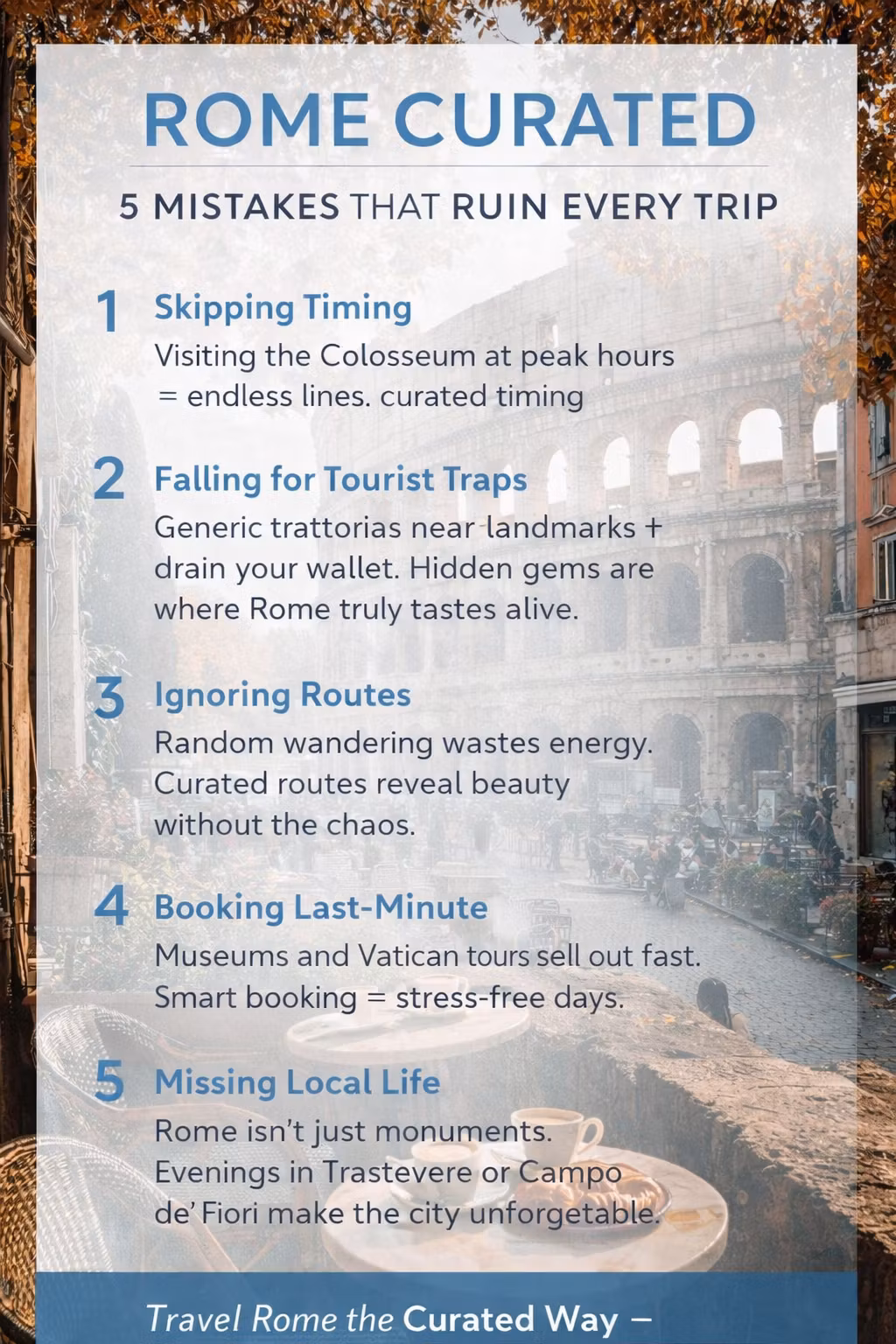  Rome Mistakes That Ruin Every Trip