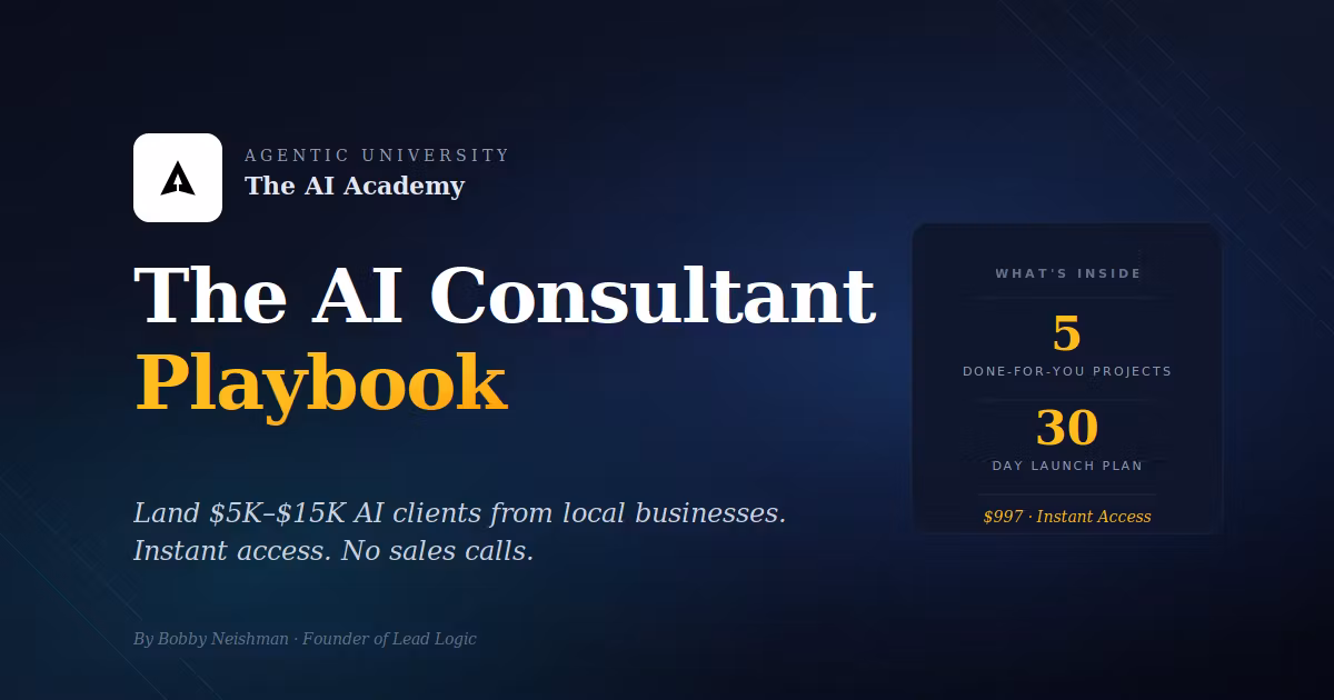 The AI Consultant Playbook