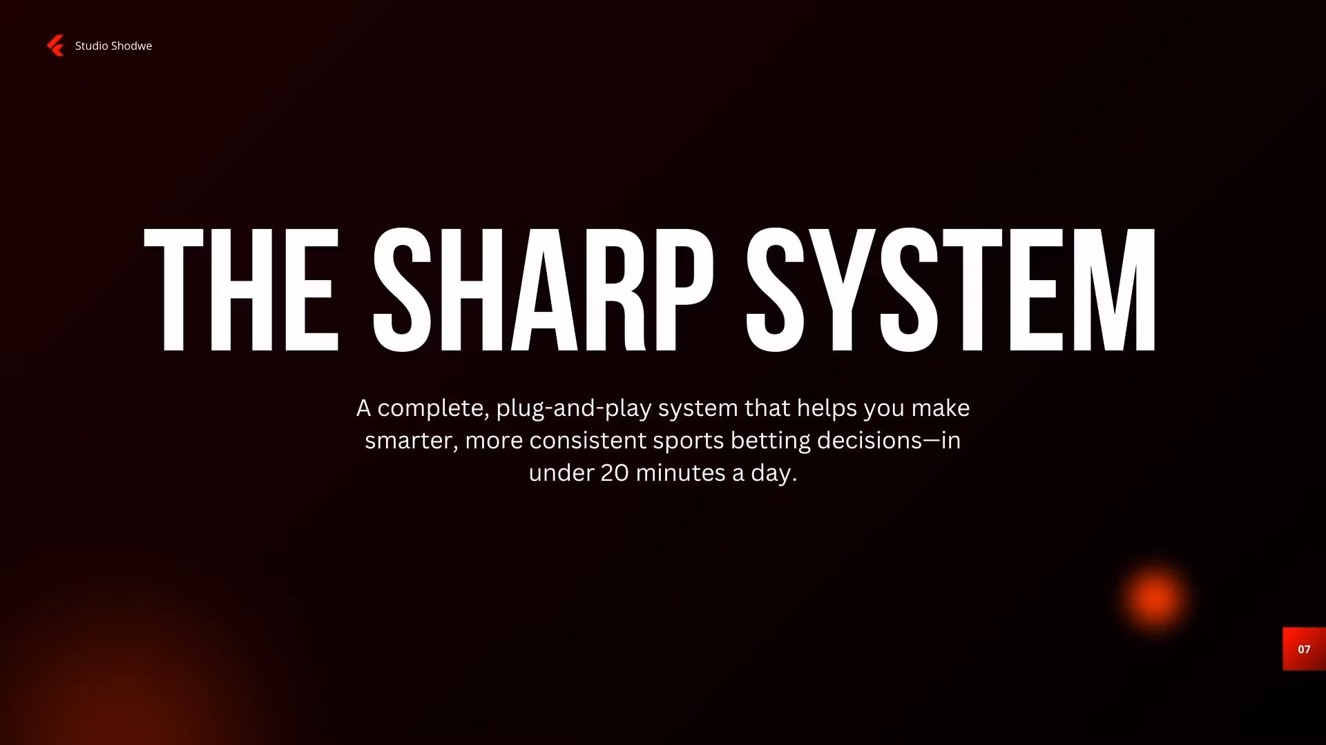 THE SHARP SYSTEM