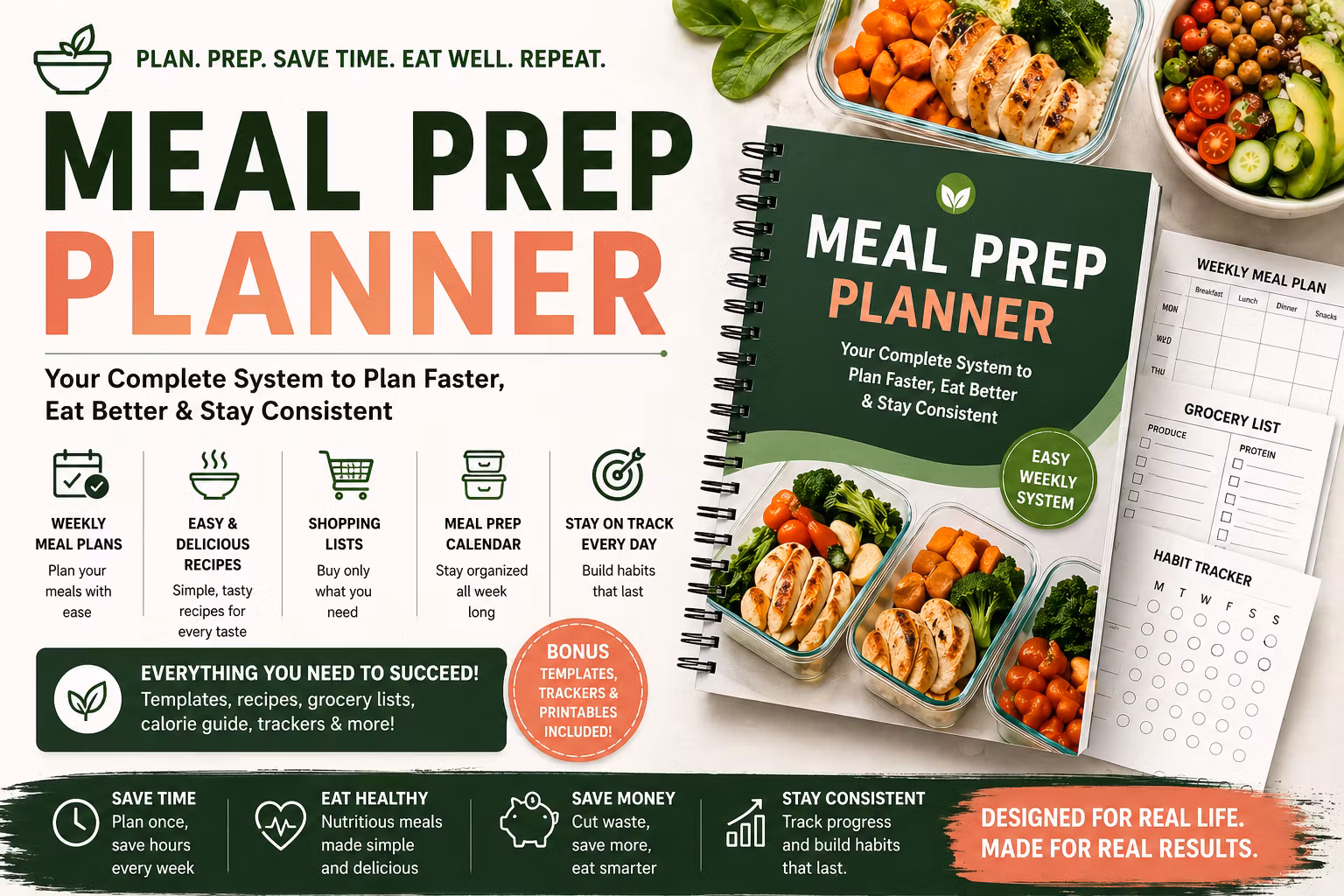 The 60-Minute Weekly Meal Prep System