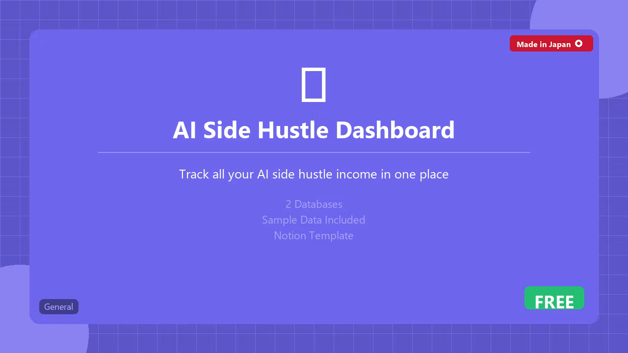 💰 AI Side Hustle Dashboard