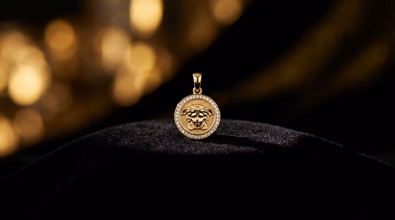 美杜莎钻石吊坠