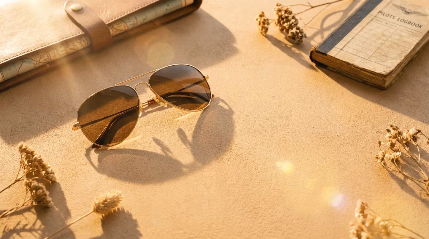 Retro Aviator Sunglasses