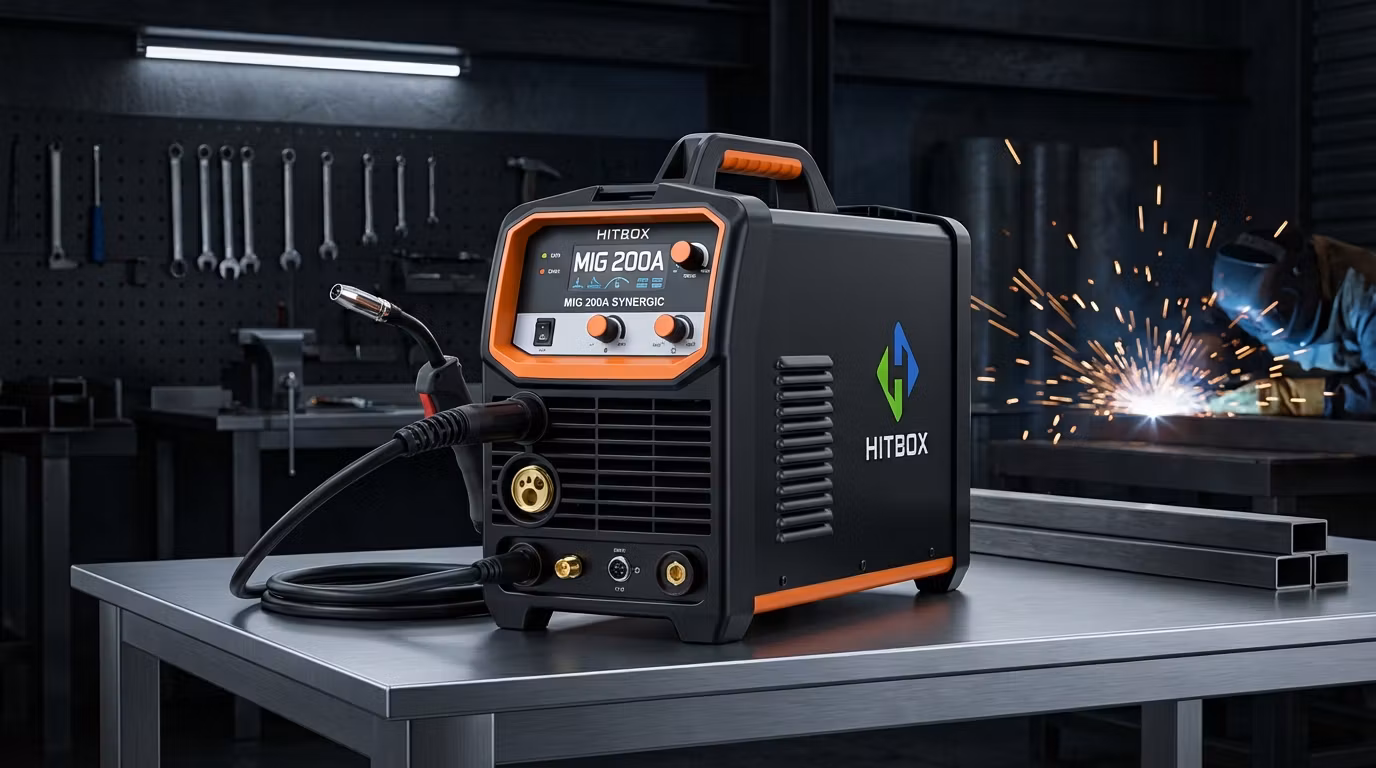 Soldadora MIG HITBOX 200A — 4 en 1