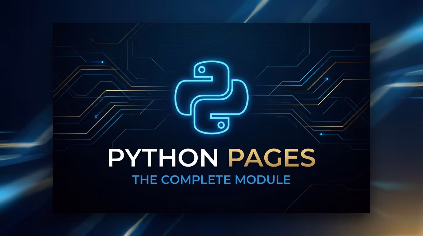 Python Pages: The Complete Module