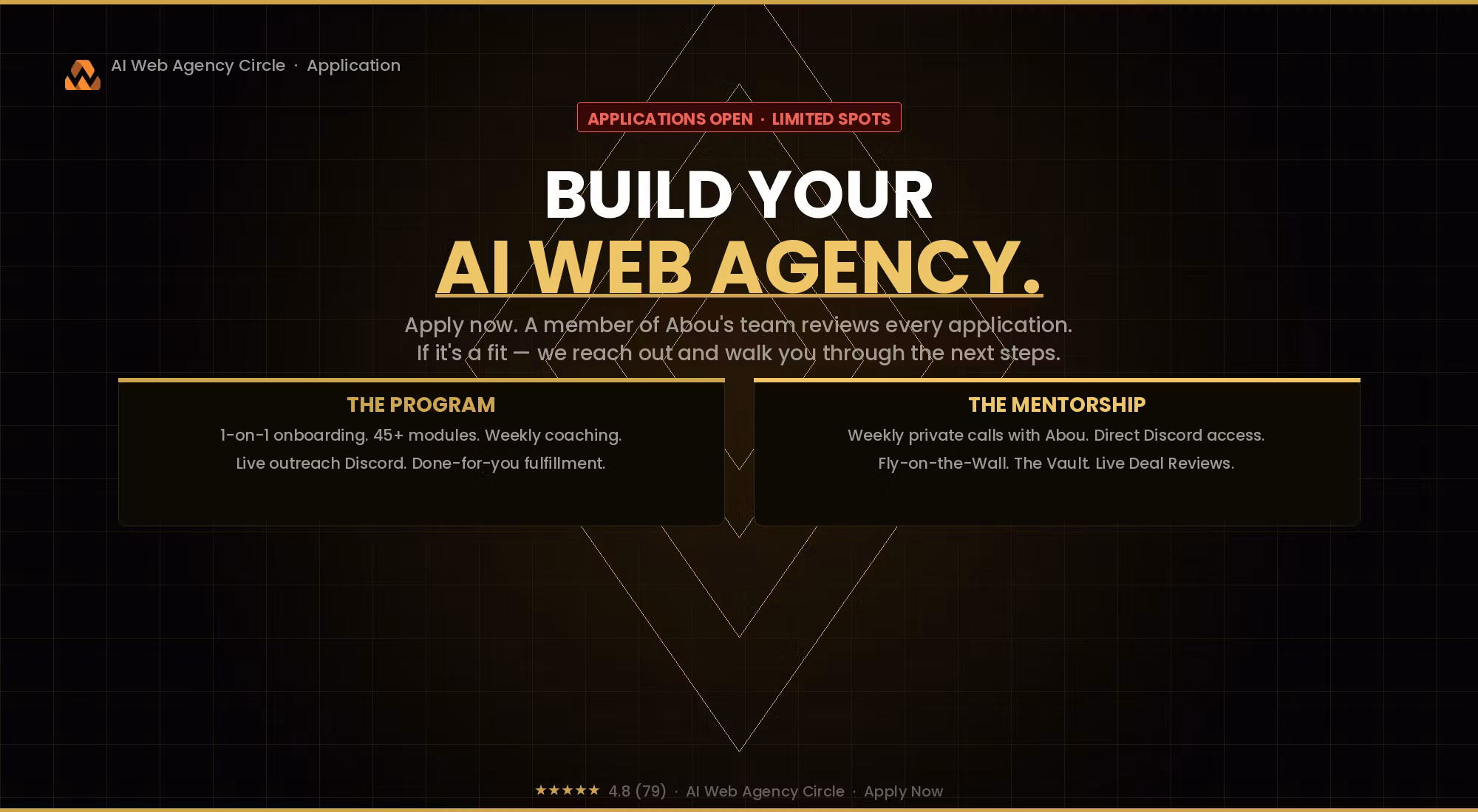 AI Web Agency Circle — Apply Now
