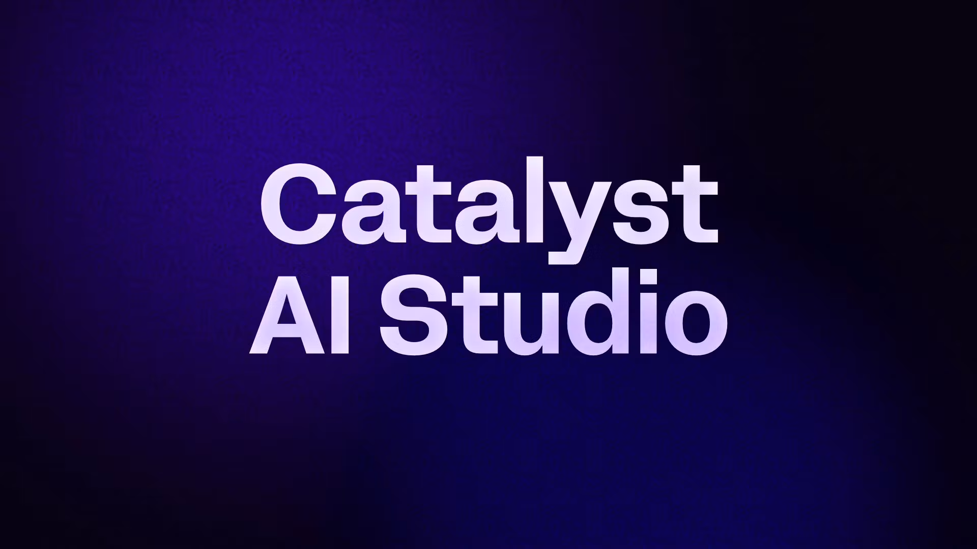 Catalyst AI Studio