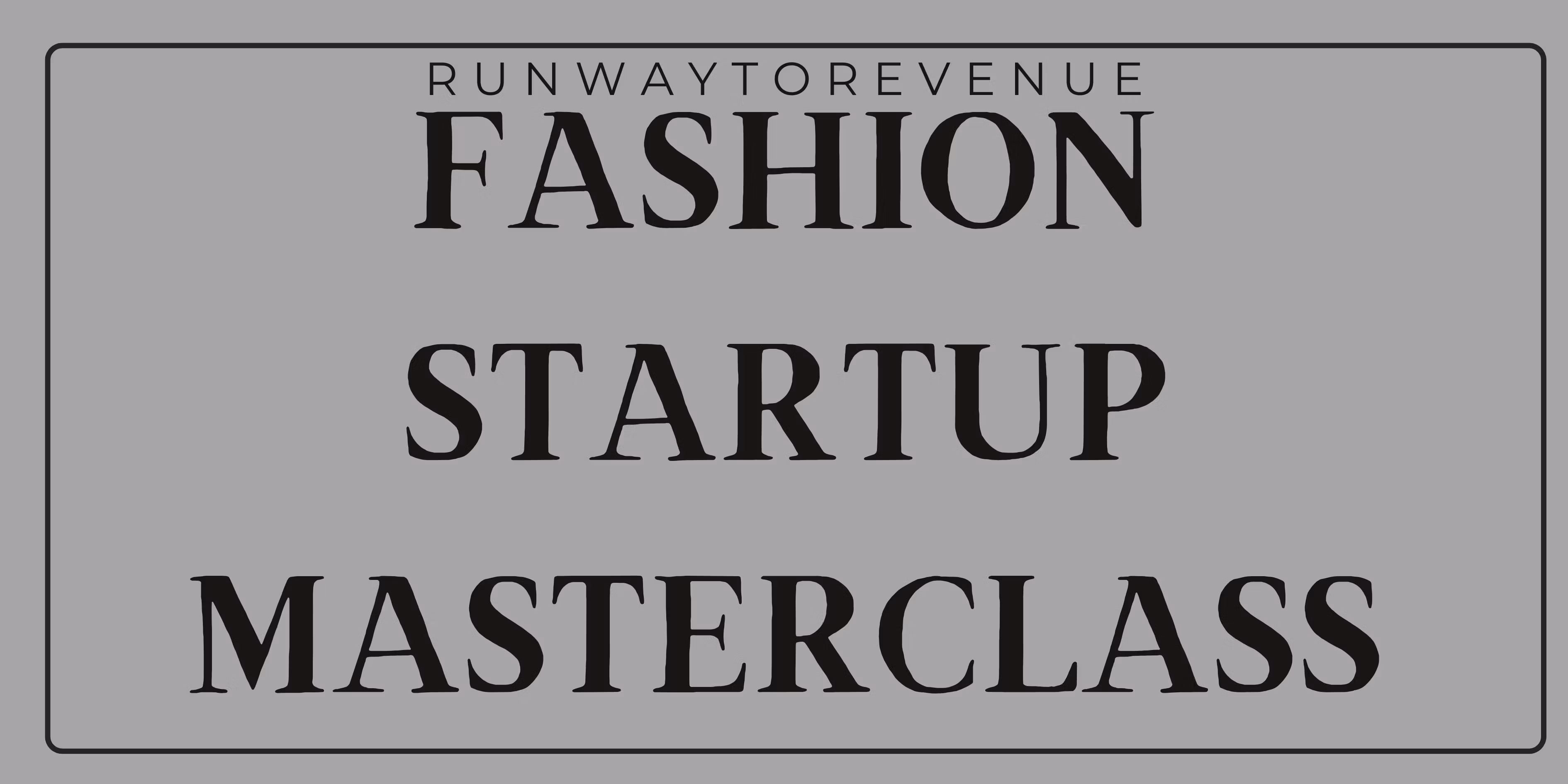 Startup fashion brand 