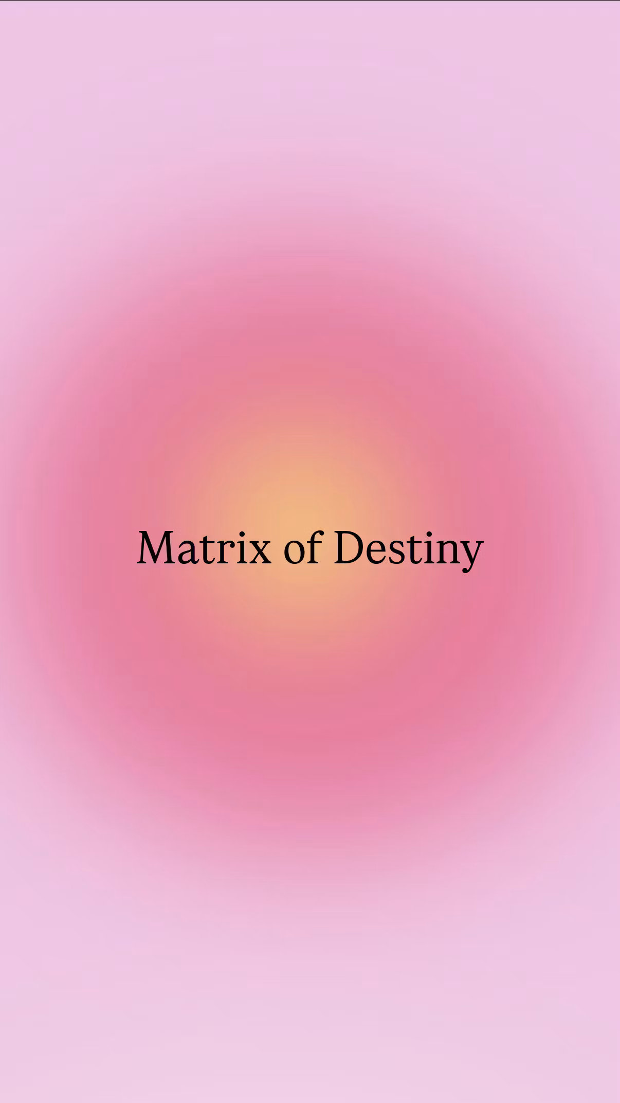 Matrix of Destiny