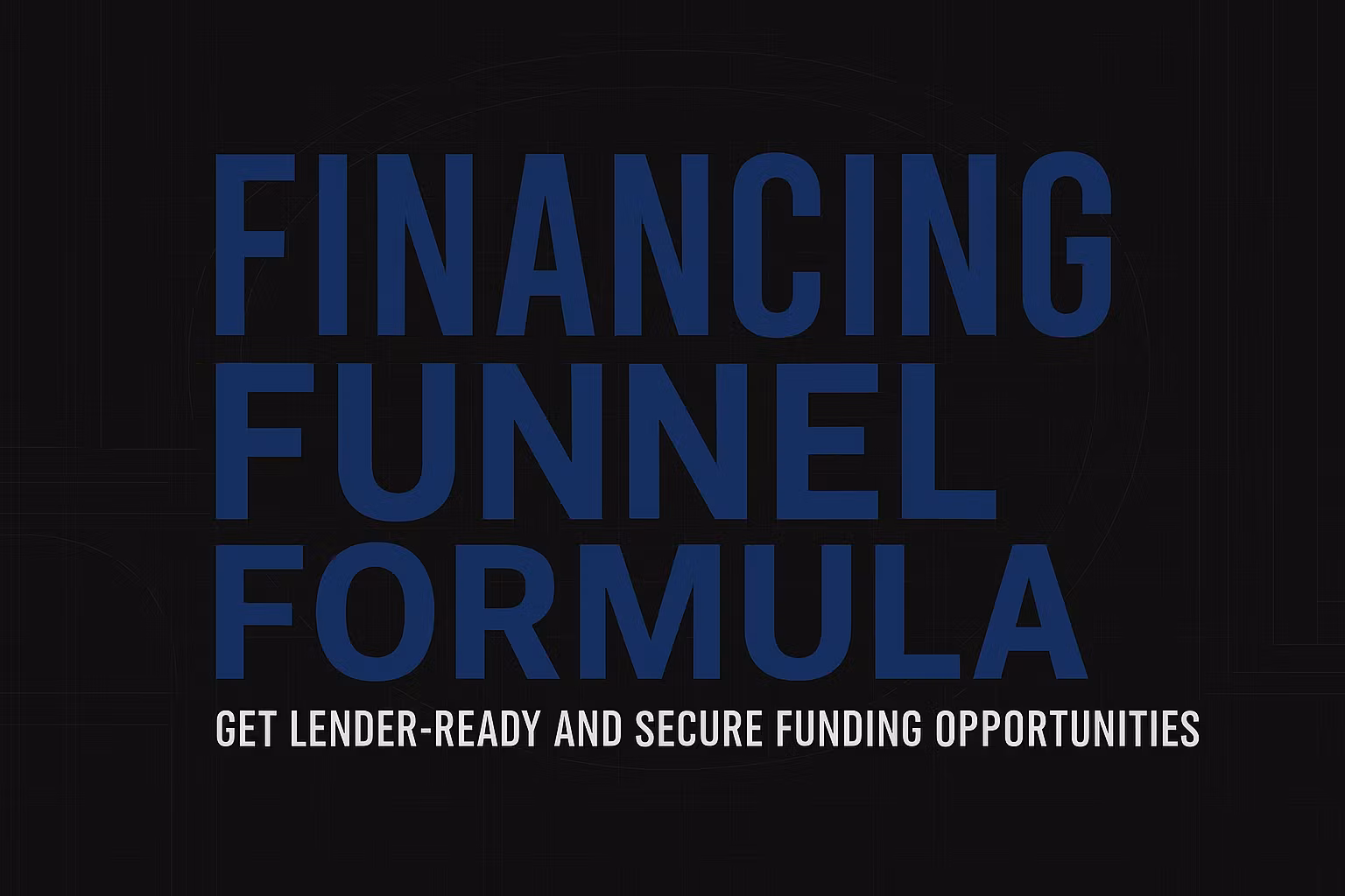 Financing Formula Blueprint