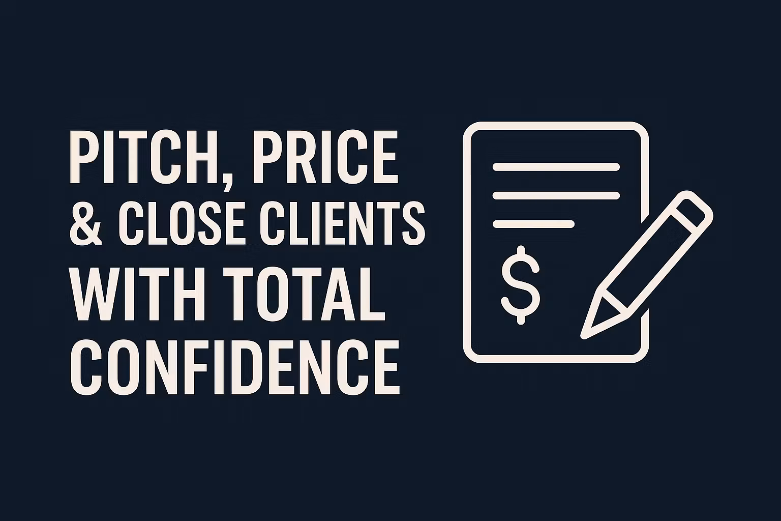 Proposal and Pricing Package