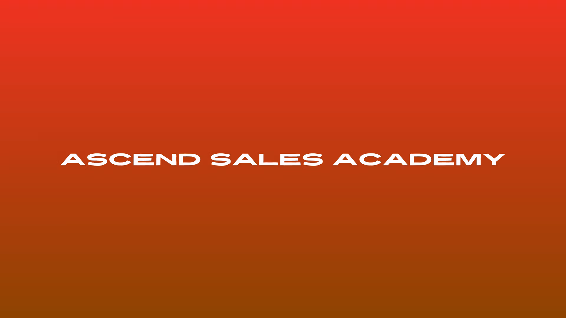 Ascend Sales Academy