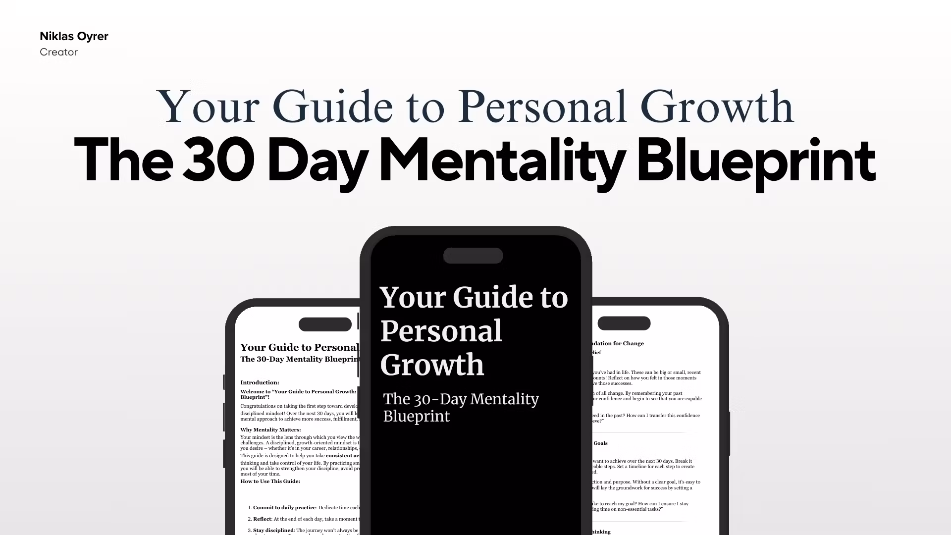 The 30 Day Mentality Blueprint