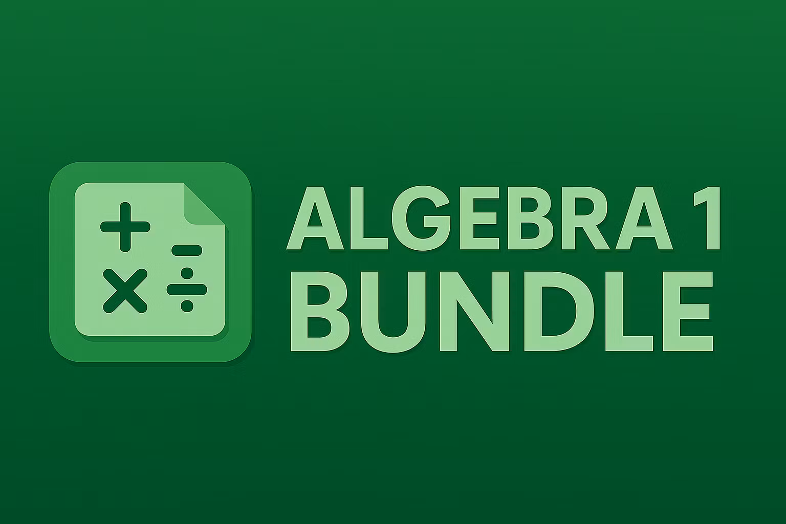 Next-Gen Math Algebra 1 Bundle