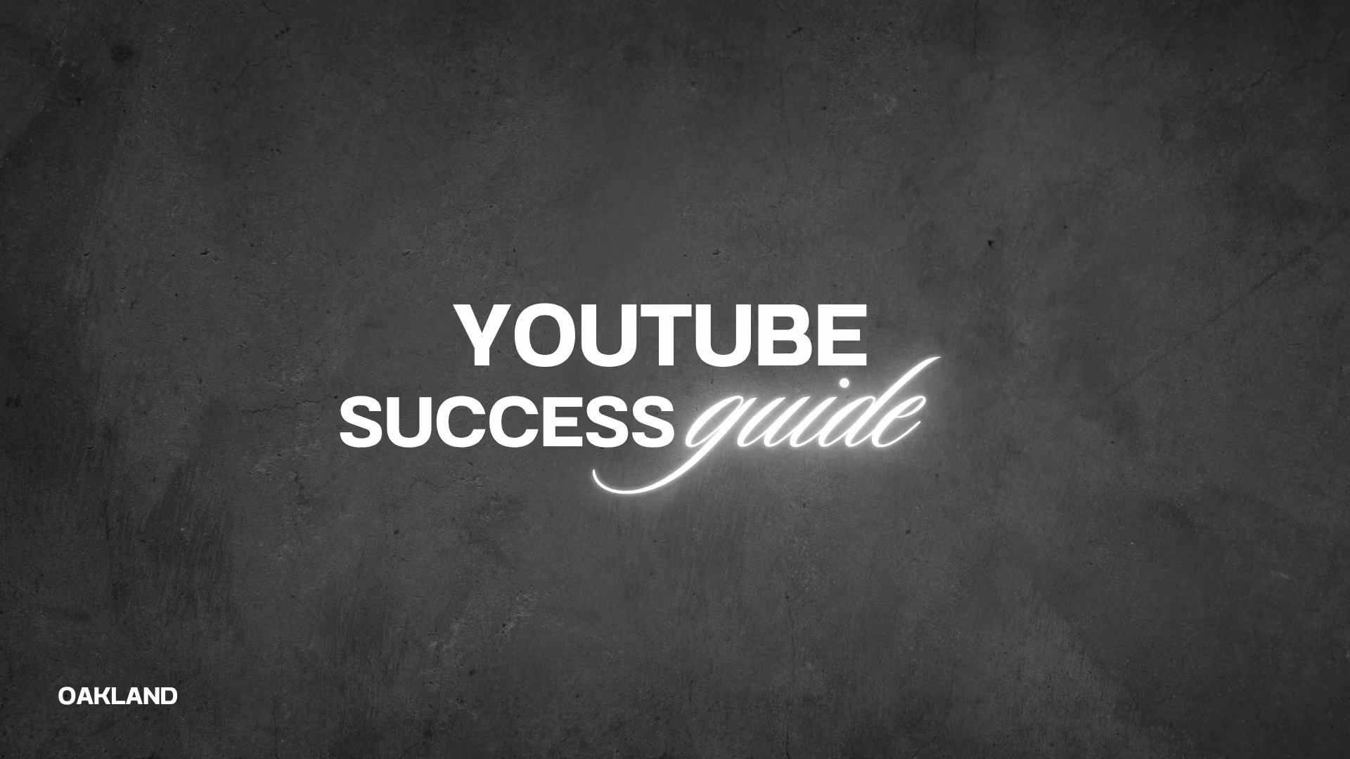 YouTube Success Guide