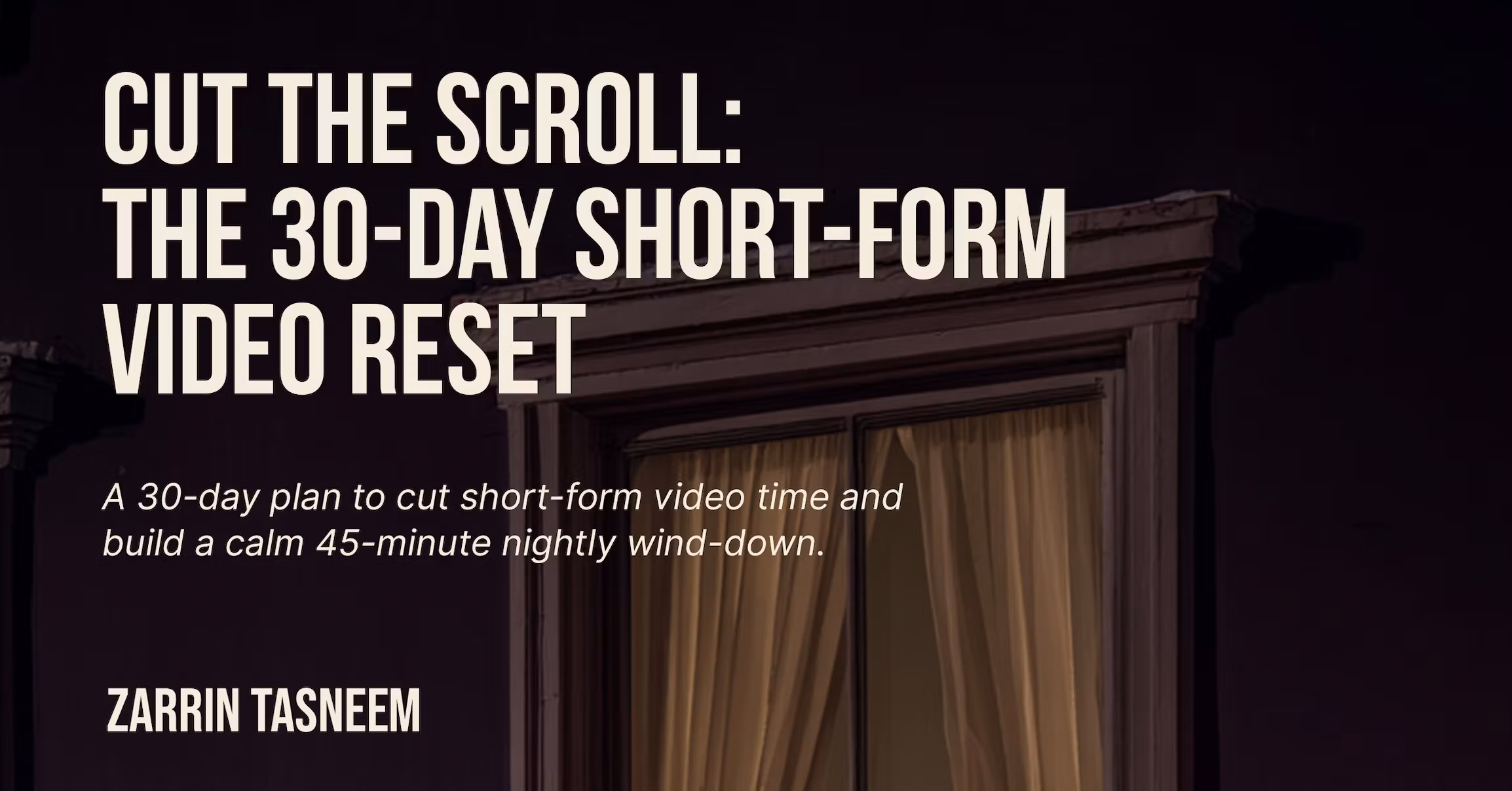 Cut The Scroll: Short-Form Video Reset