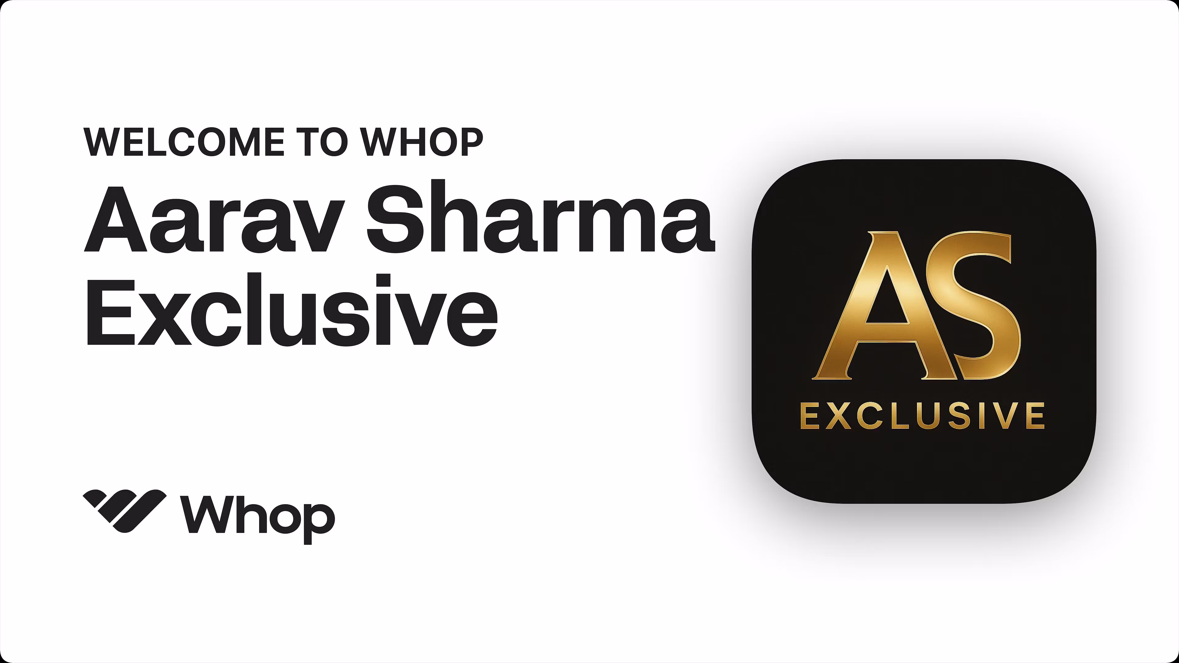 Aarav Sharma Exclusive
