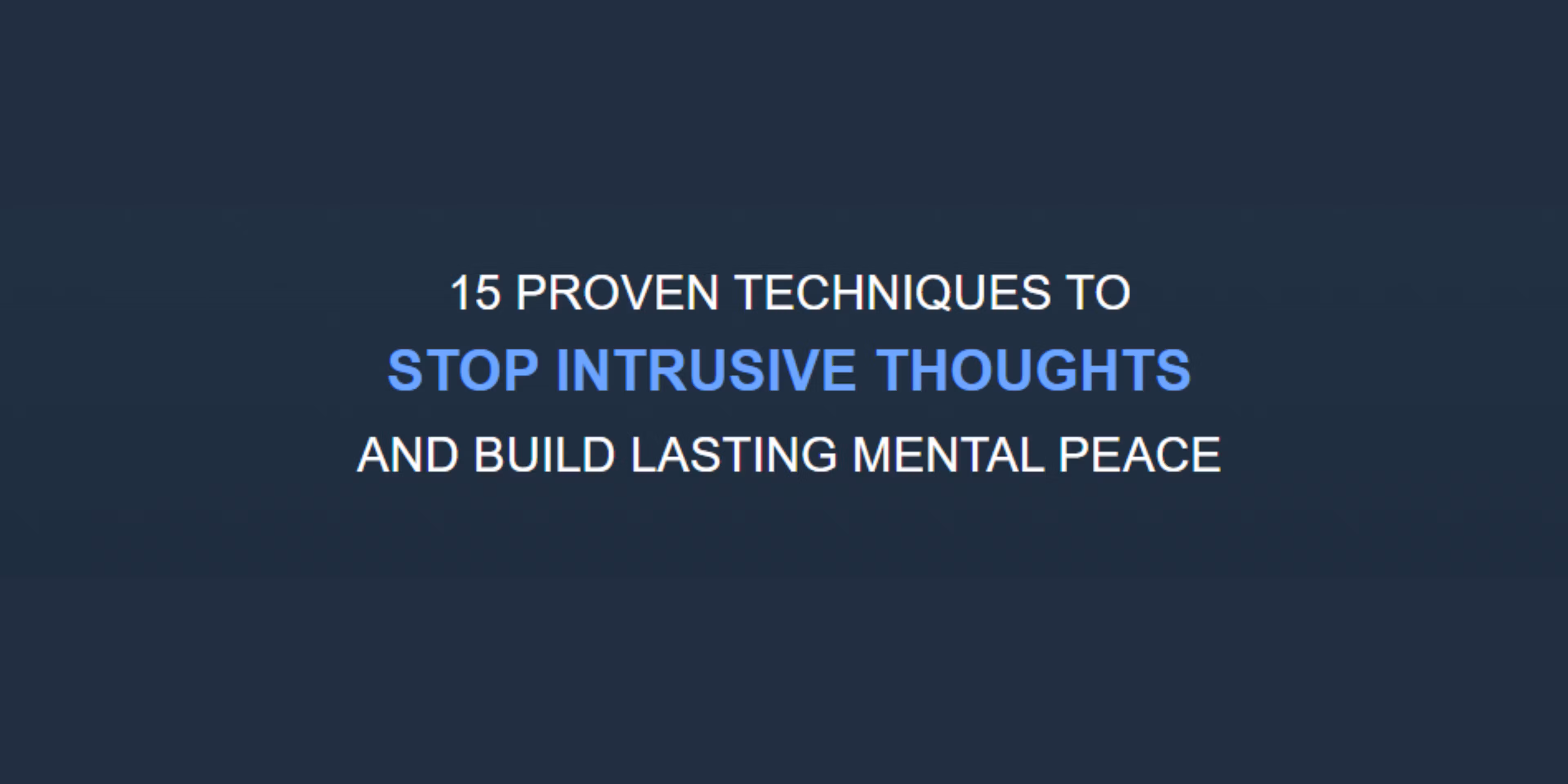 Mental Clarity Manual