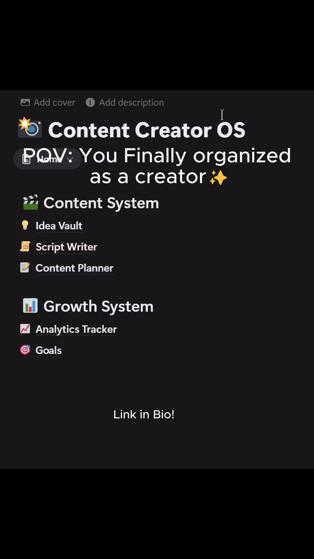Content Creator OS (Notion Template)