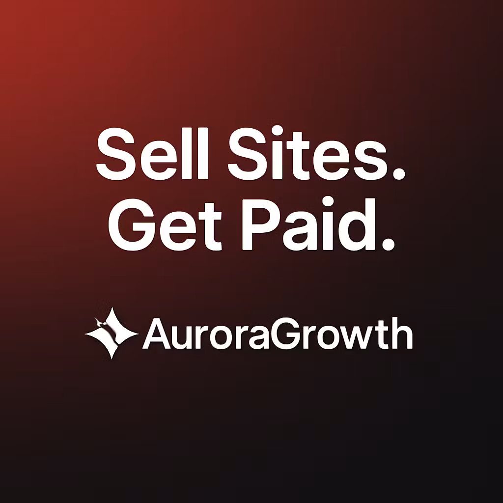 Sell Sites. Get Paid.