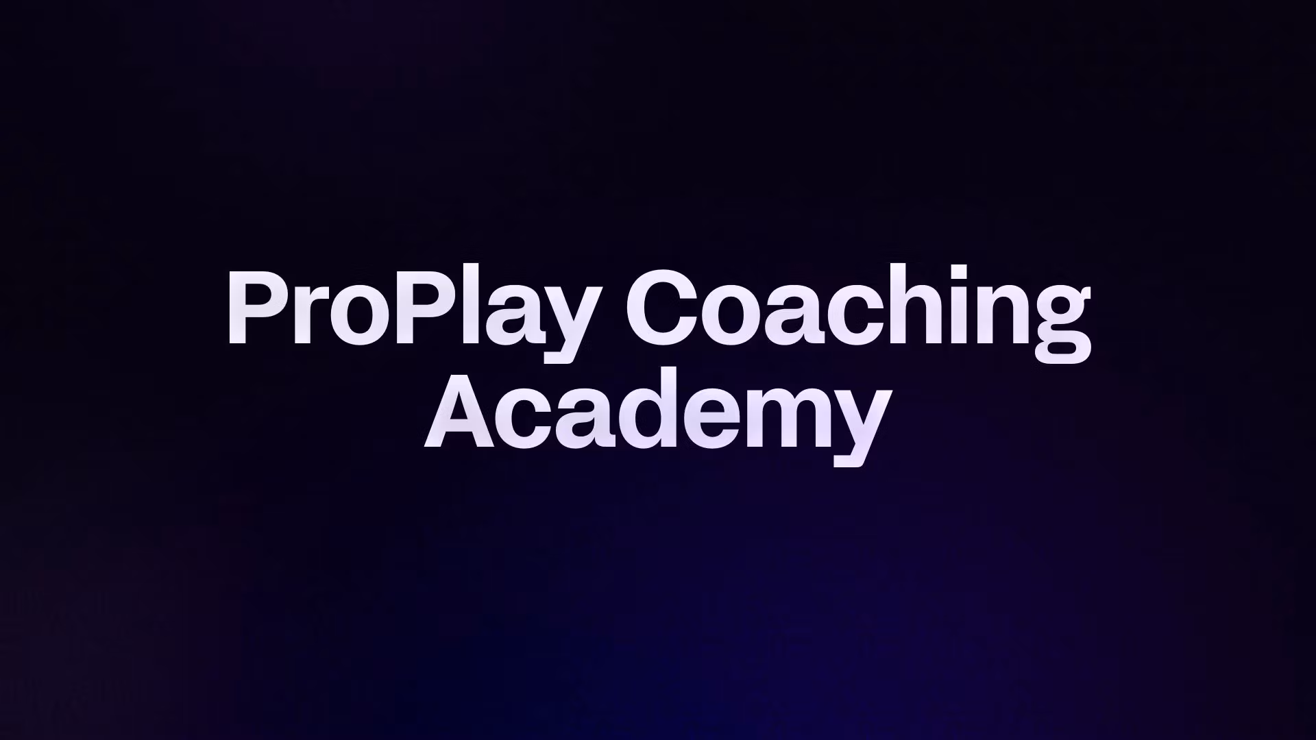 ProPlay Coaching Academy