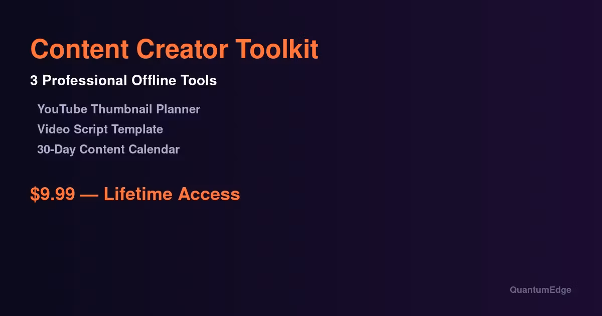 Content Creator Toolkit