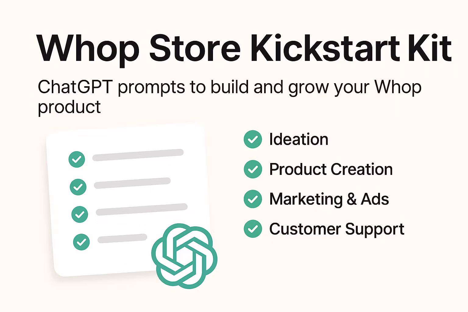 Whop Store Kickstart Kit
