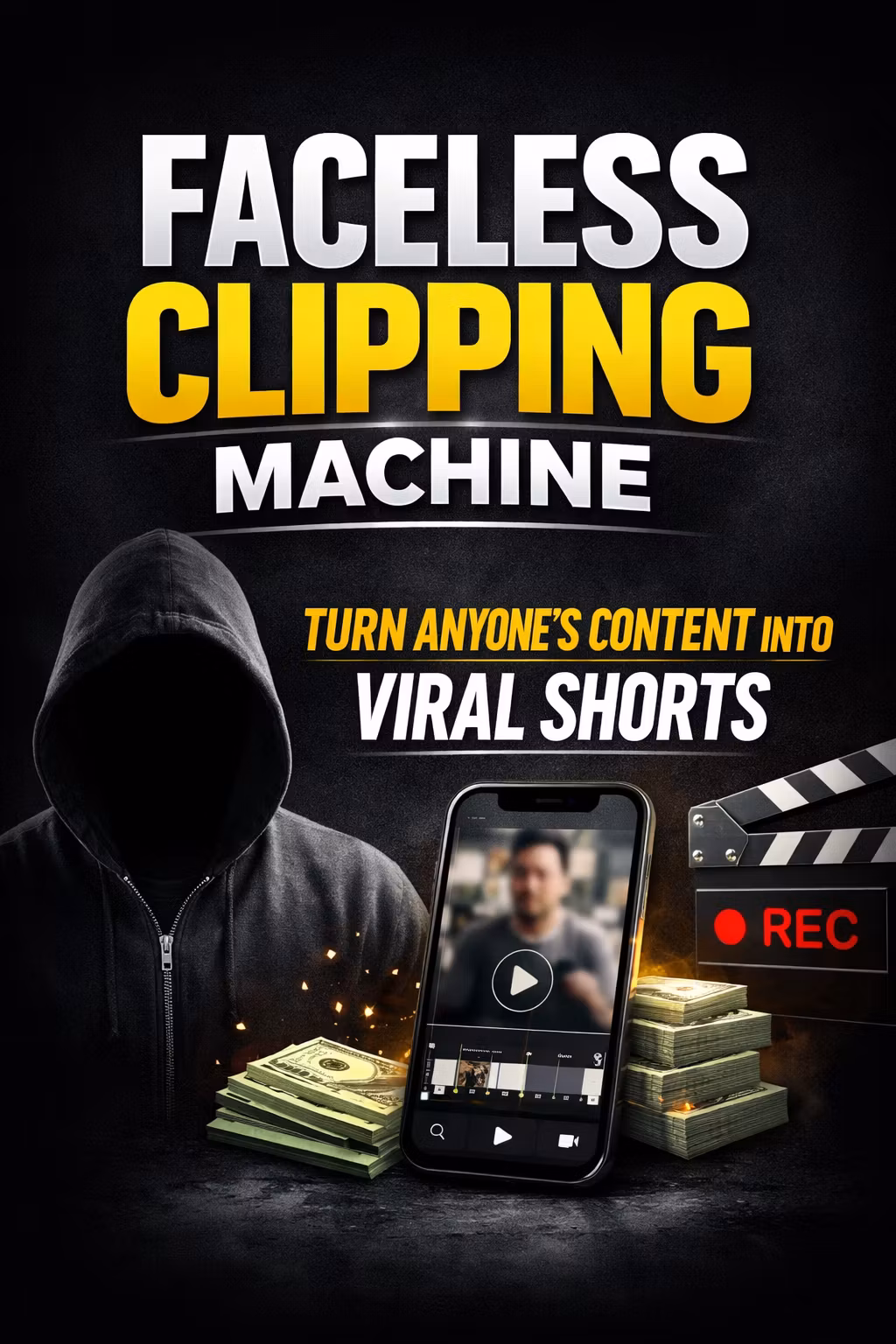 Faceless clipping machine