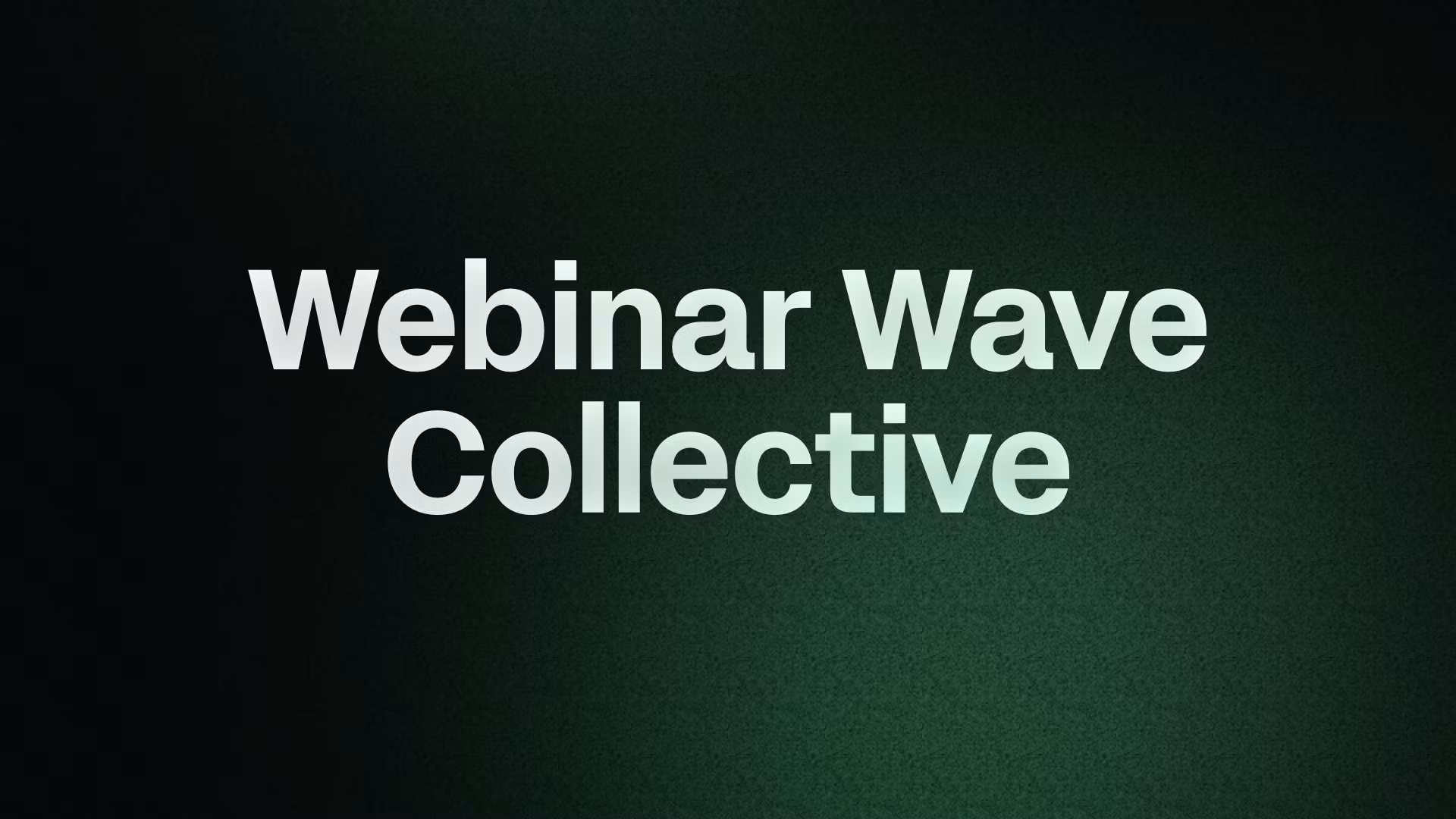 Webinar Wave Collective
