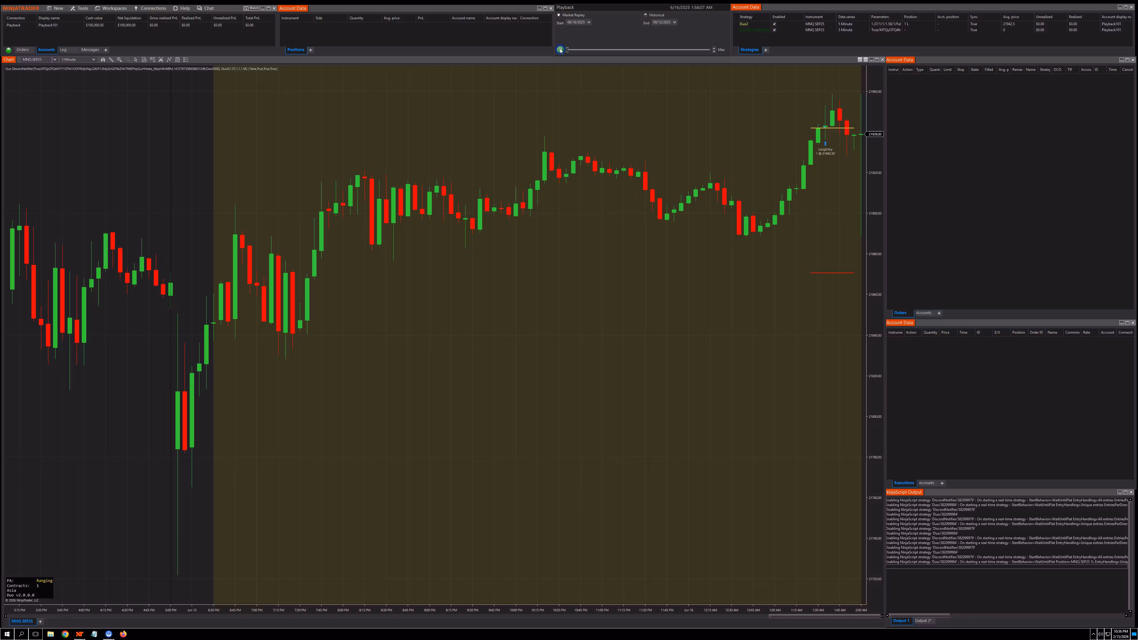 Duo2 NASDAQ Futures Bot