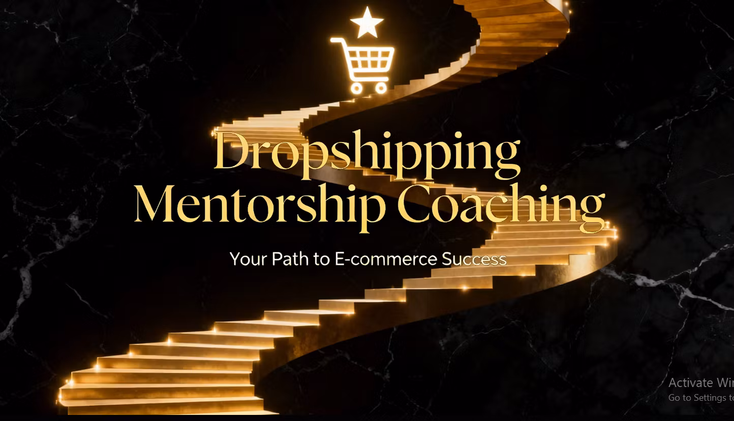 Dropshipping Mentorship Coach
