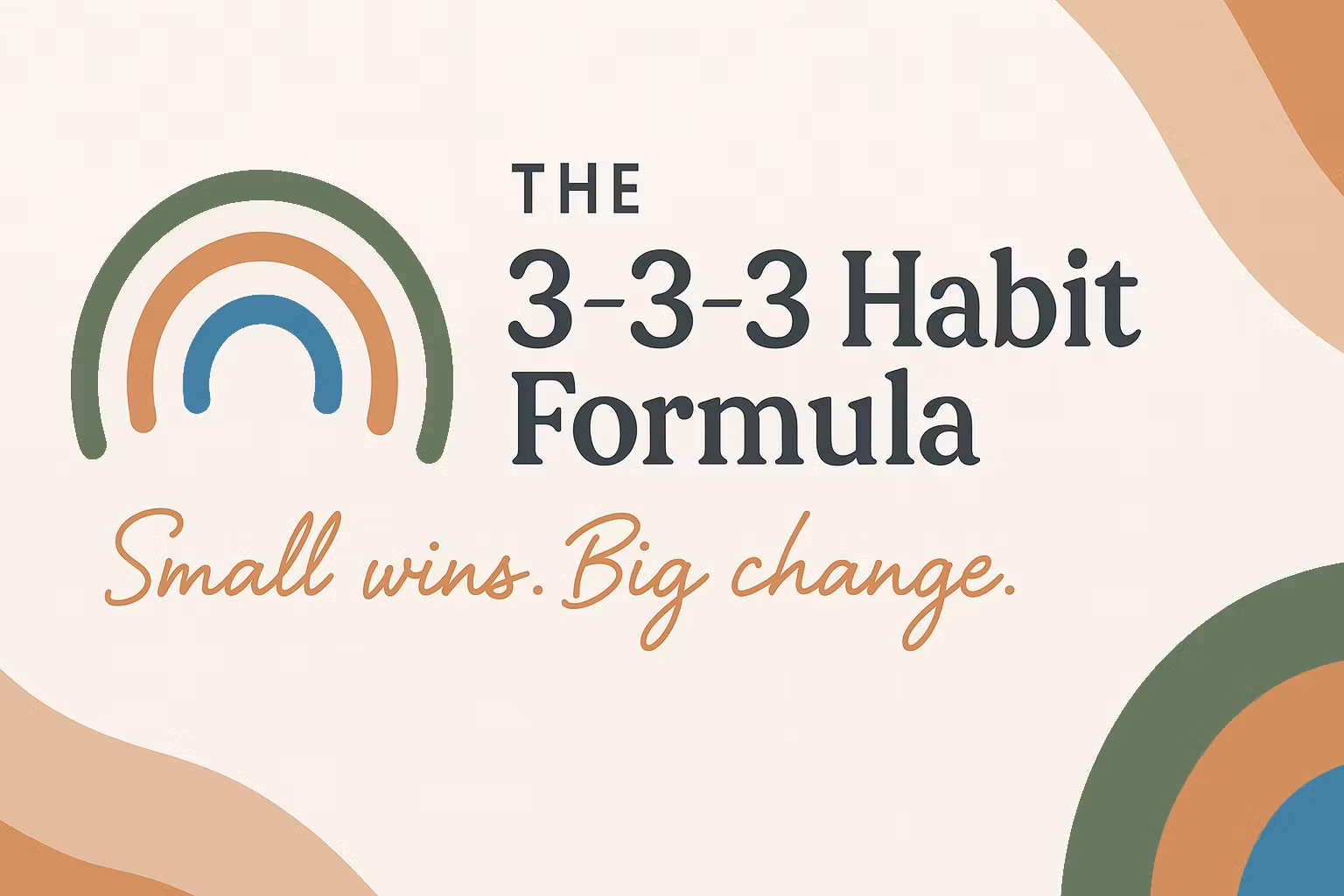 The 3–3–3 Habit Formula
