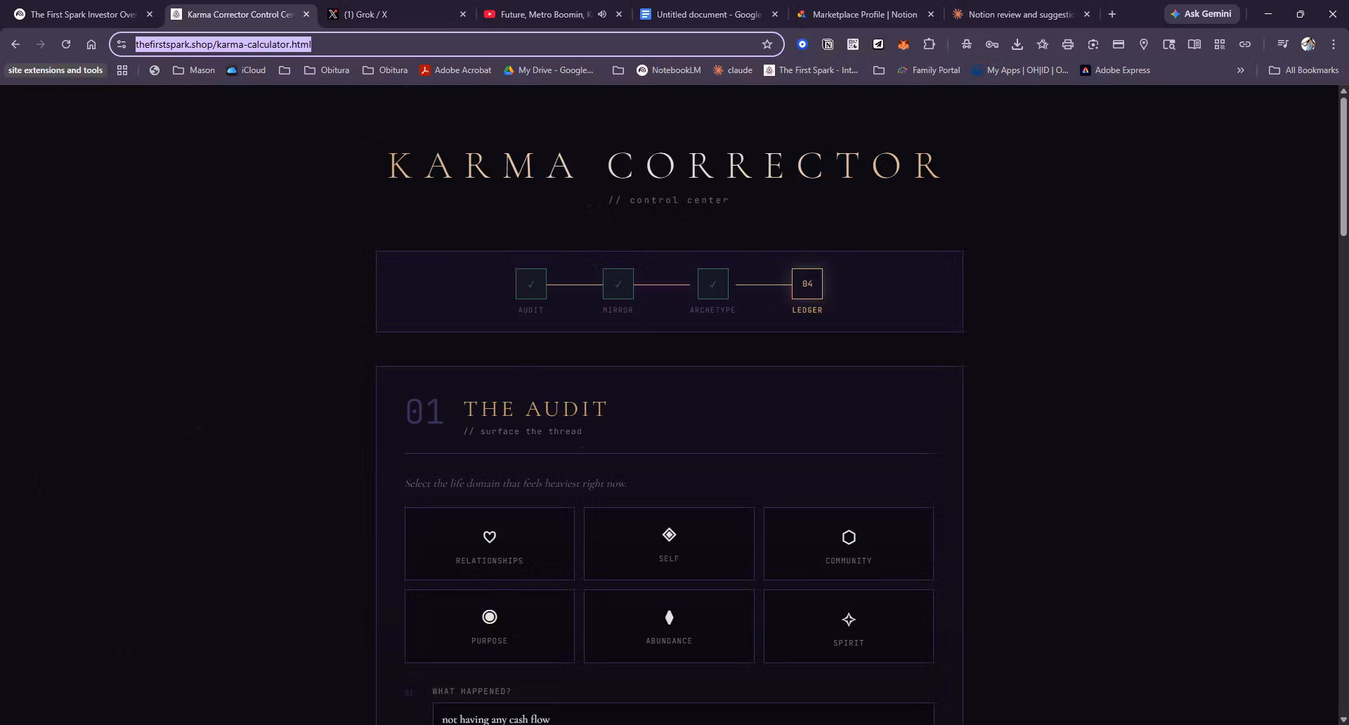 Karma Corrector //Control Cen